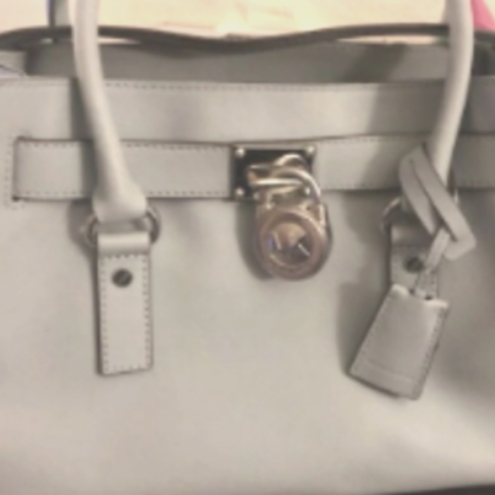 LG Michael Kors Hamilton blue Satchel w/silk cover